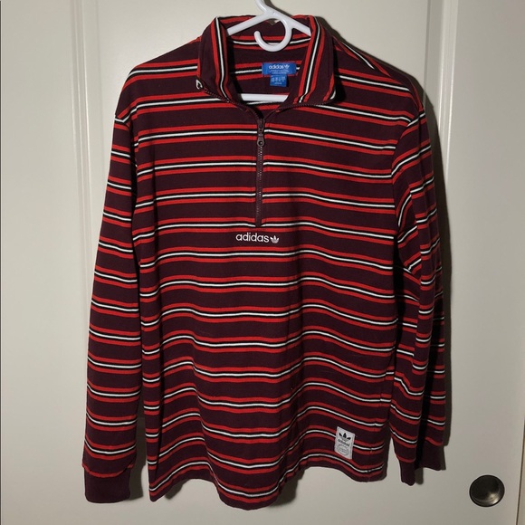 adidas Other - Red Adidas Quarter Zip Men’s Medium